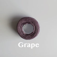 Load image into Gallery viewer, A &#39;Grape&#39; colour yarn cake of 2/16s mercerised cotton yarn