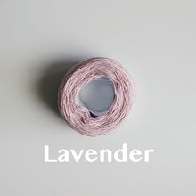 Load image into Gallery viewer, A &#39;Lavender&#39; colour yarn cake of 2/16s mercerised cotton yarn