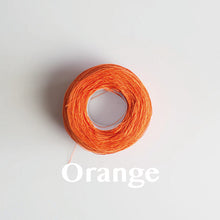 Load image into Gallery viewer, A &#39;Orange&#39; colour yarn cake of 2/16s mercerised cotton yarn