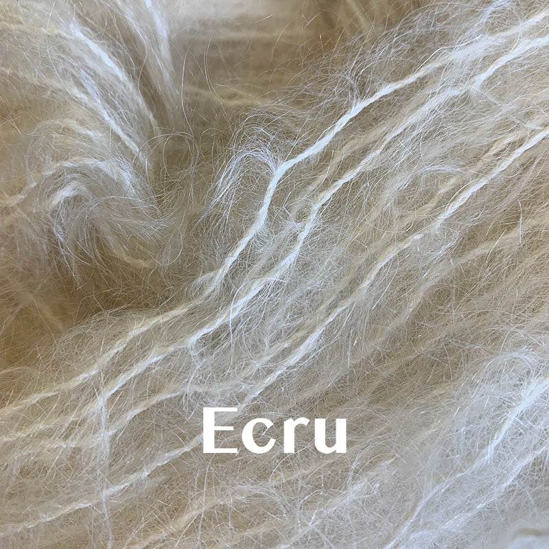 Brushed Mohair: Natural, Un-Dyed