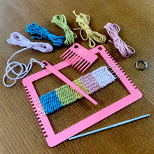 Load image into Gallery viewer, Intro to Weaving Series: Handwoven Bookmark Weaving Kit