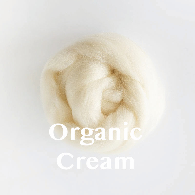 Wool Roving: Natural, Un-Dyed