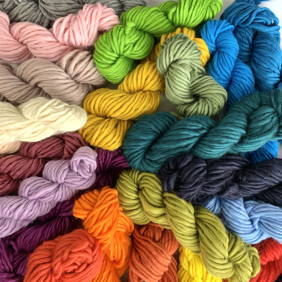 Super Chunky Yarns: Dyed