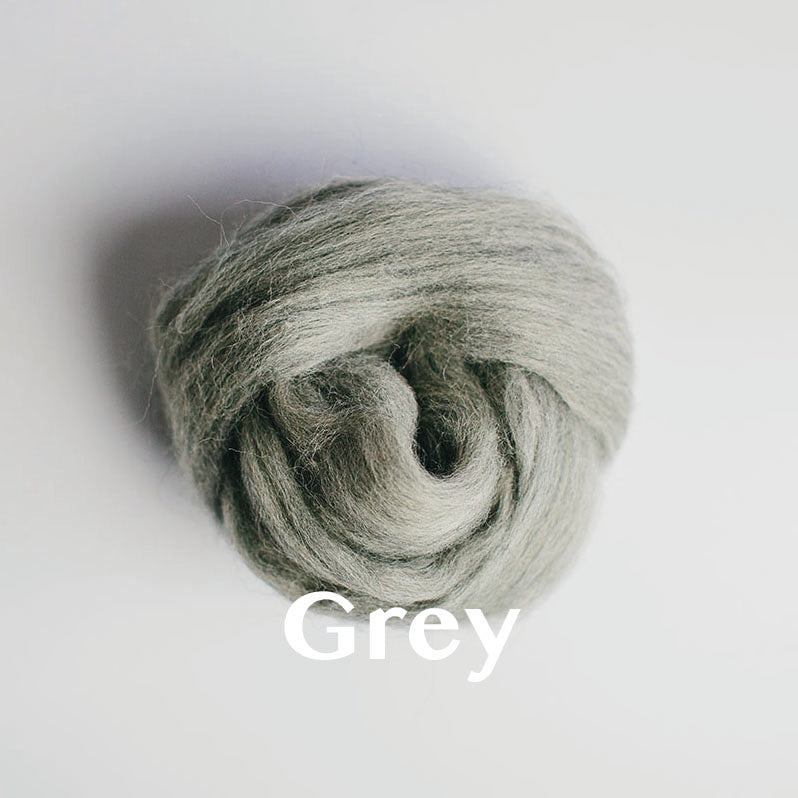 Wool Roving: Natural, Un-Dyed