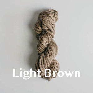Super Chunky Yarns: Natural, Un-Dyed
