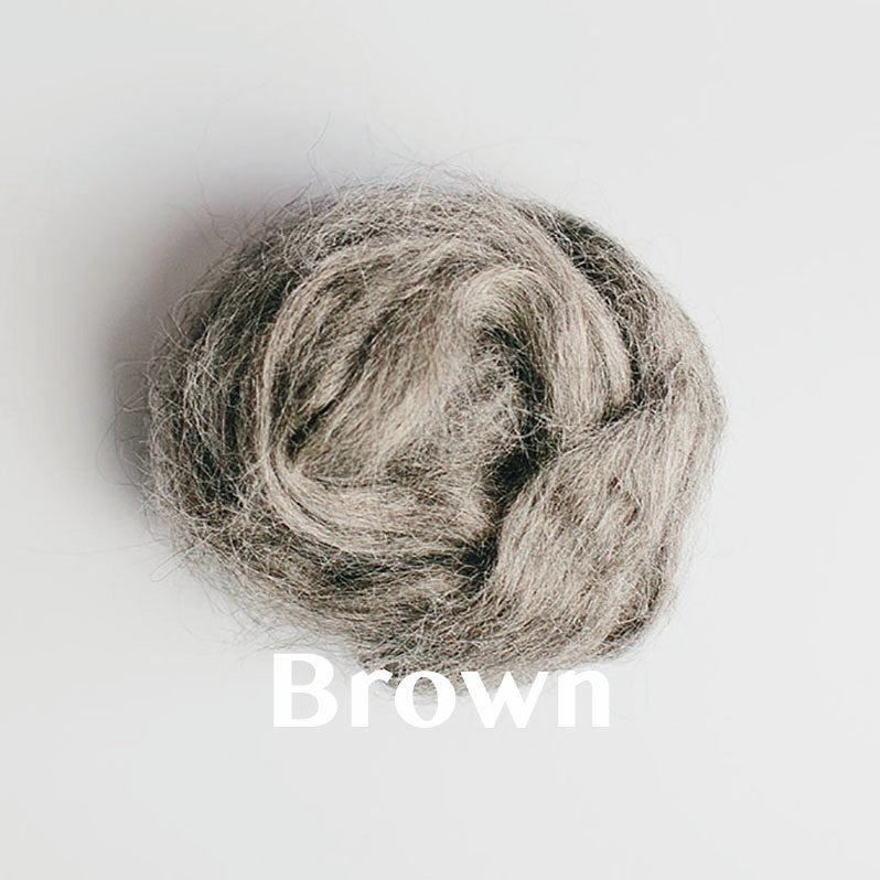 Wool Roving: Natural, Un-Dyed