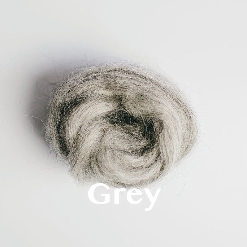 Wool Roving: Natural, Un-Dyed