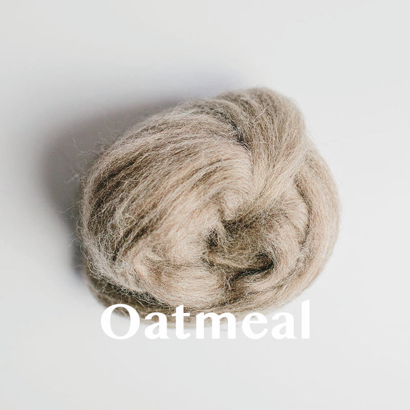 Wool Roving: Natural, Un-Dyed